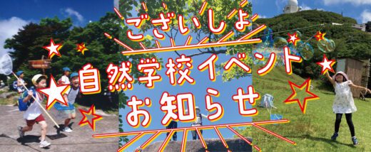自然学校イベントお知らせ